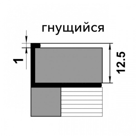 Профиль оконтовочный ПК 02-12