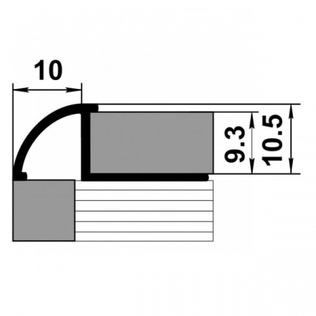 Профиль окантовочный ПК 10