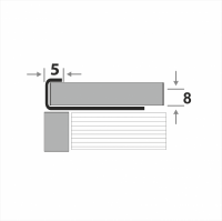 Профиль для кафеля внешний К 8