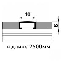 Профиль для кафельной плитки ПП 02