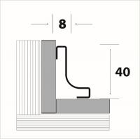 Плинтус для кафеля Пл 01-8