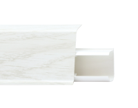 Плинтус с мягким краем со съемной панелью 55 мм