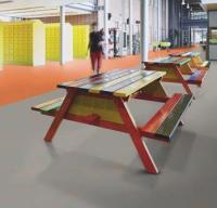 Натуральный линолеум Marmoleum Concrete 3712 orange shimmer