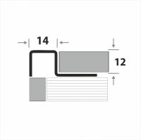Профиль для кафеля окантовочный ПК 11-12