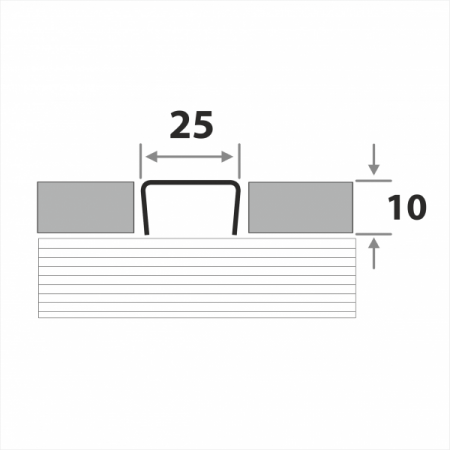 Разделительный профиль для кафеля ПП 25