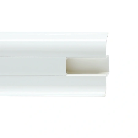 Плинтус с мягким краем и кабель-каналом (58 мм)