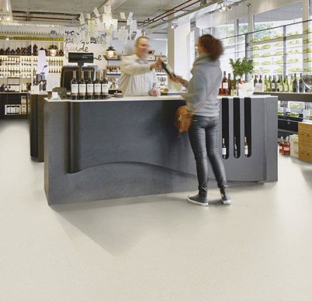 Натуральный линолеум Мармолеум FORBO Piano 3650 polar bear