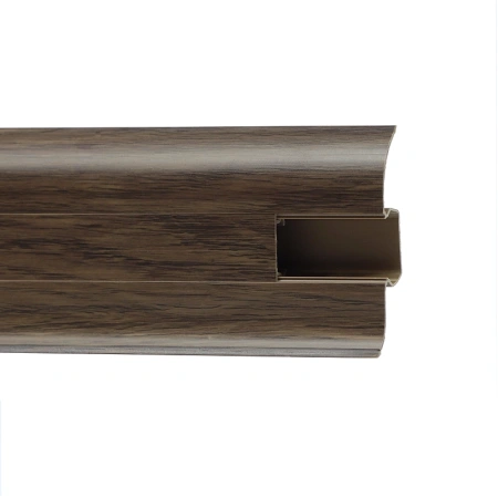 Плинтус с мягким краем и кабель-каналом (58 мм)