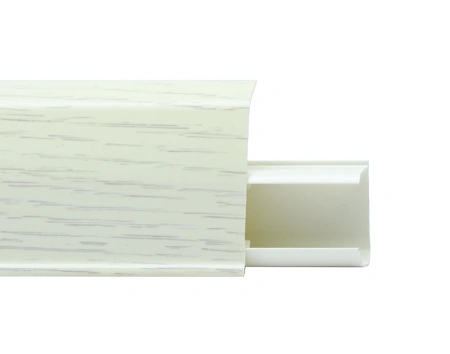 Плинтус с мягким краем со съемной панелью 55 мм