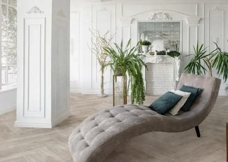 SPC ламинат Cronafloor Herringbone Дуб Ницца H002