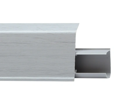 Плинтус с мягким краем со съемной панелью 55 мм