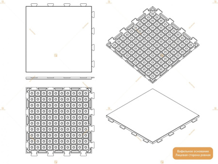 EcoStep Gym EPDM со скрытыми замками