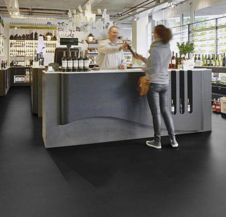 Натуральный линолеум 123 black (Forbo Marmoleum Walton)