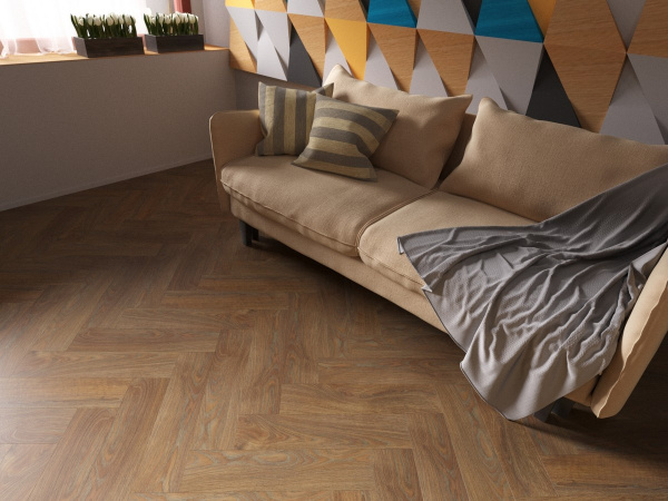 Кварц-виниловая плитка Fine Floor Rich Short Plank Дуб Катания FF-078