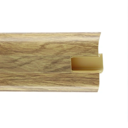 Плинтус с мягким краем и кабель-каналом (58 мм)