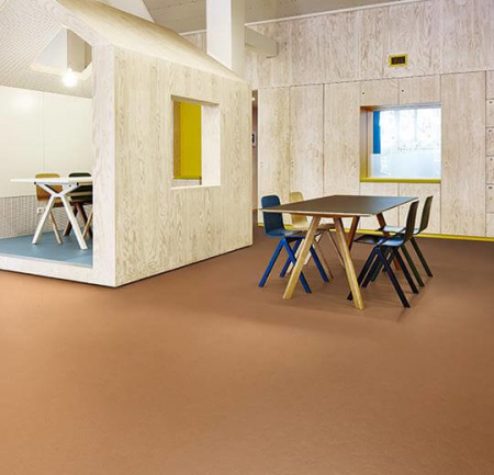 Натуральный линолеум 3370 terracotta (Forbo Marmoleum Walton)