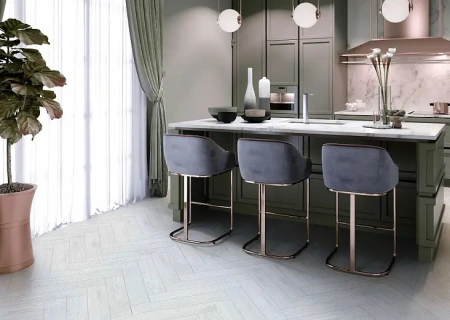 SPC ламинат Cronafloor Herringbone Дуб Нант H003