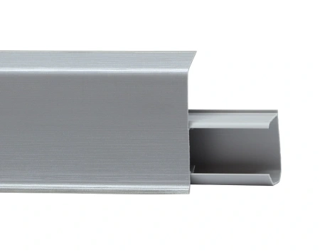 Плинтус с мягким краем со съемной панелью 55 мм