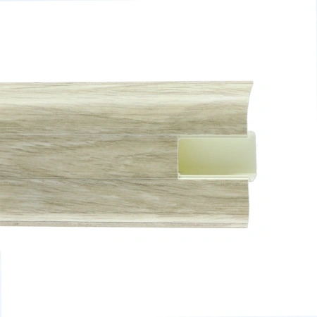 Плинтус с мягким краем и кабель-каналом (58 мм)