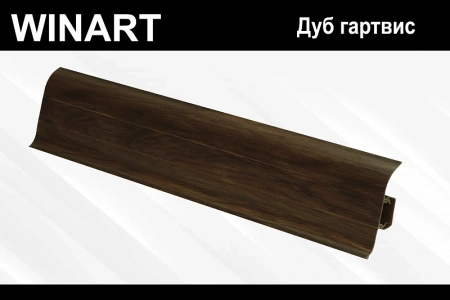 Плинтус с мягким краем и кабель-каналом (58 мм)