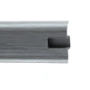 Плинтус с мягким краем и кабель-каналом (58 мм)