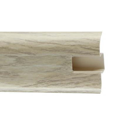 Плинтус с мягким краем и кабель-каналом (58 мм)