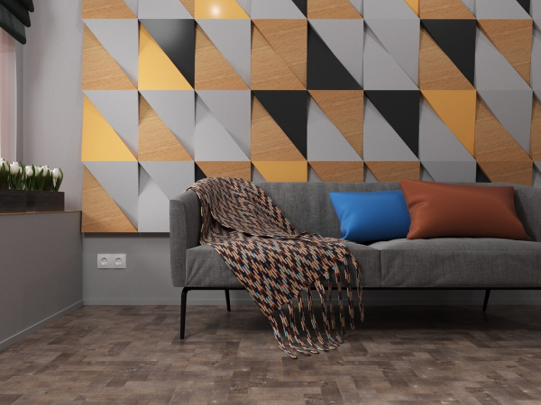 Кварц-виниловая плитка Fine Floor Stone Small Plank Бангалор FF-442