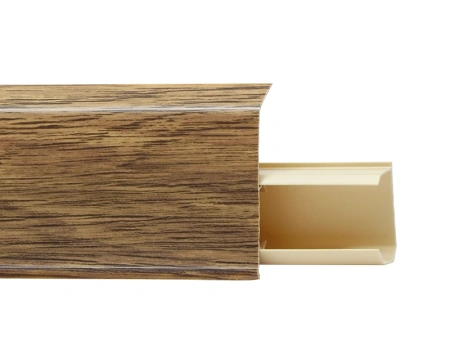 Плинтус с мягким краем со съемной панелью 55 мм