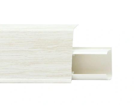 Плинтус с мягким краем со съемной панелью 55 мм