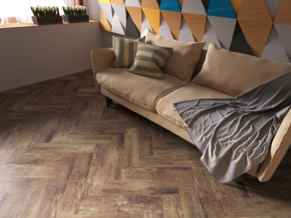 Кварц-виниловая плитка Fine Floor Rich Short Plank Дуб Виндзор FF-016