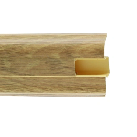 Плинтус с мягким краем и кабель-каналом (58 мм)