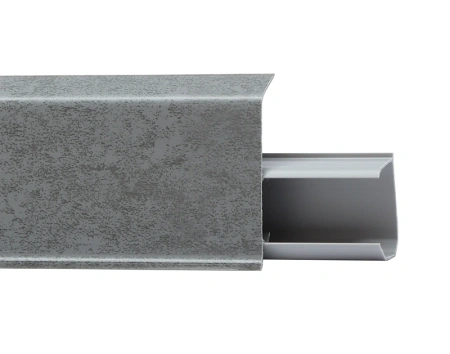 Плинтус с мягким краем со съемной панелью 55 мм