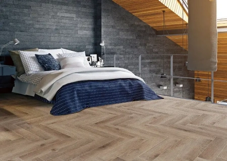 SPC ламинат Cronafloor Herringbone Дуб Монпелье H004