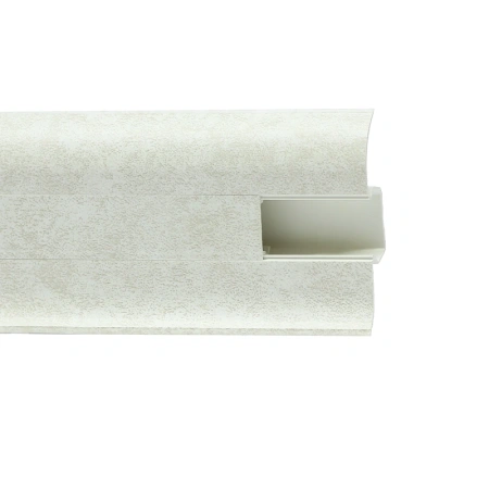 Плинтус с мягким краем и кабель-каналом (58 мм)