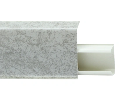 Плинтус с мягким краем со съемной панелью 55 мм