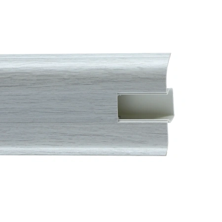 Плинтус с мягким краем и кабель-каналом (58 мм)