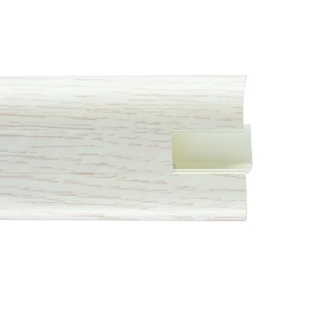 Плинтус с мягким краем и кабель-каналом (58 мм)