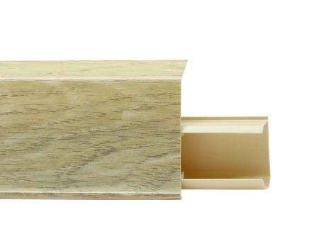 Плинтус с мягким краем со съемной панелью 55 мм