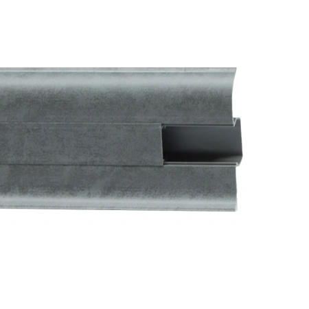 Плинтус с мягким краем и кабель-каналом (58 мм)