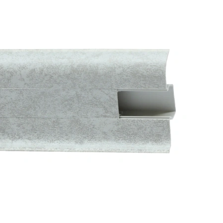 Плинтус с мягким краем и кабель-каналом (58 мм)