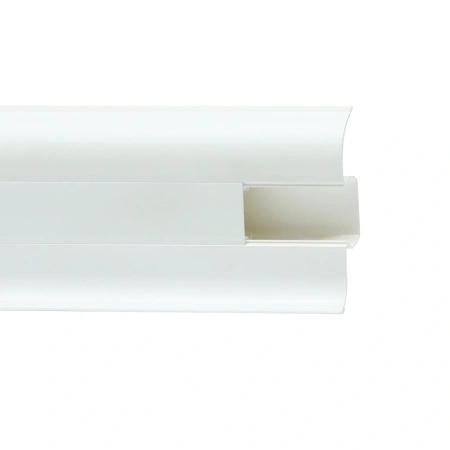 Плинтус с мягким краем и кабель-каналом (58 мм)