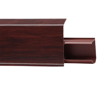 Плинтус с мягким краем со съемной панелью 55 мм