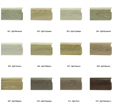 Плинтус с мягким краем со съемной панелью 80 мм