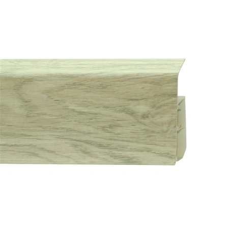 Плинтус с мягким краем со съемной панелью 80 мм